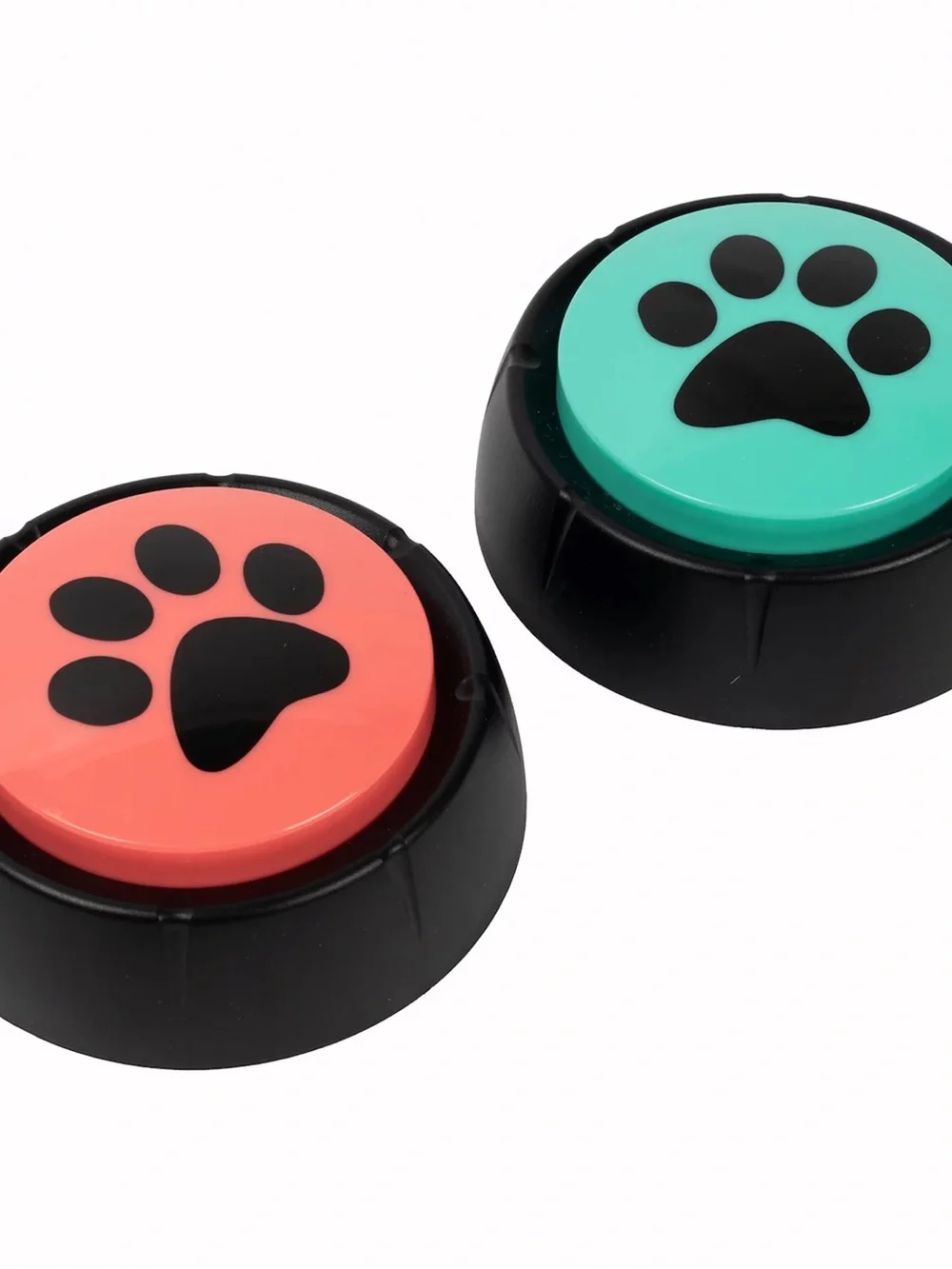 Pet Training Buttons - Teal Paw Design